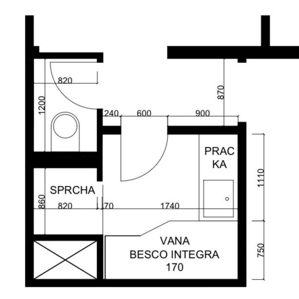 Petržalská kúpeľňa s vaňou aj sprchou + oddelené WC - fotografia 4